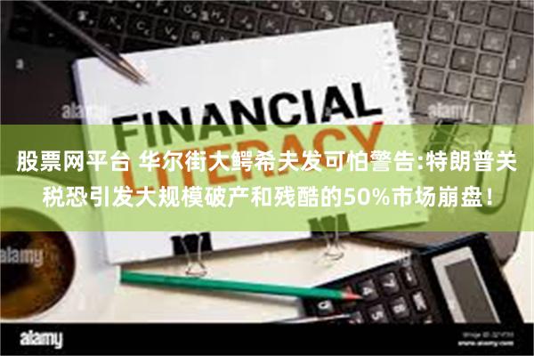 股票网平台 华尔街大鳄希夫发可怕警告:特朗普关税恐引发大规模破产和残酷的50%市场崩盘！