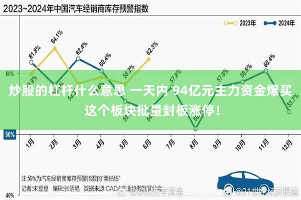 炒股的杠杆什么意思 一天内 94亿元主力资金爆买 这个板块批量封板涨停！