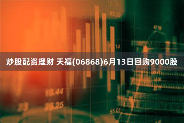 炒股配资理财 天福(06868)6月13日回购9000股